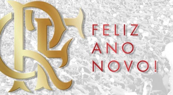 Imagem de Feliz ano novo postada pelo Flamengo