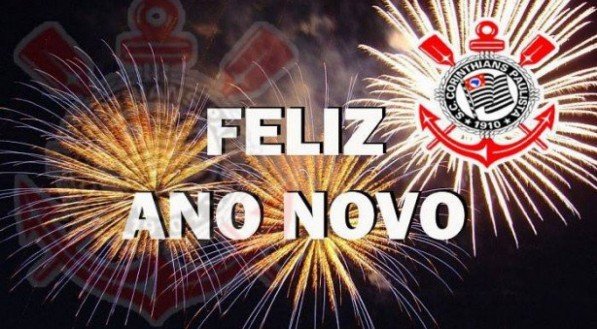 Imagem de feliz de ano novo do Corinthians