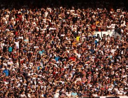 Imagem da torcida do Santa Cruz no Arruda na última partida contra o Treze