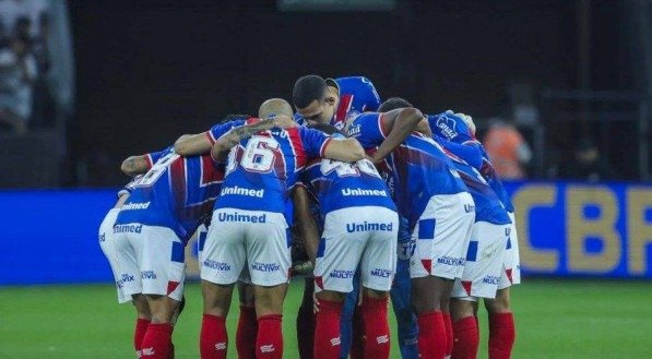 Imagem de atletas do Bahia na Copinha