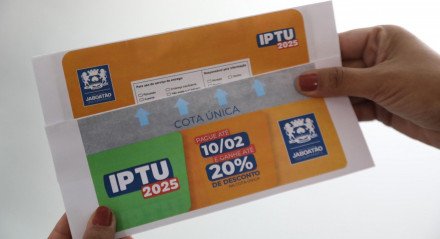 Imagem do carnê de IPTU da Prefeitura de Jaboatão