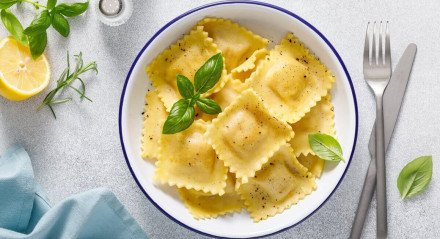 Ravioli recheado com abóbora e chia (Imagem: Sea Wave | Shutterstock)