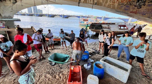 O Projeto Jovens da Pesca realizou sua primeira capacitação com jovens que fazem parte da cadeia produtiva da pesca artesanal na comunidade de Brasília Teimosa