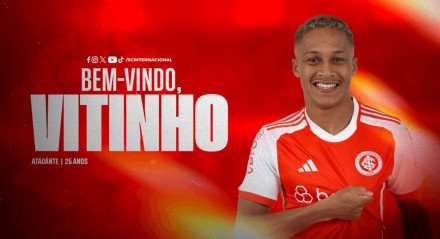 O atacante de 25 anos chega ao Colorado com vínculo válido até o final de junho. Ele defendeu as cores do Bragantino nas duas últimas temporadas.