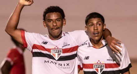 Jogadores do São Paulo na Copinha 2025