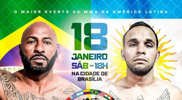 Neste sábado (18), será disputada a edição 134 do Jungle Fight, em Brasília, evento da principal organização de MMA do Brasil e da América Latina