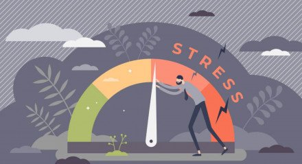 O estresse compromete a qualidade de vida das pessoas (Imagem: VectorMine | Shutterstock)