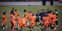 Elenco principal do Sport em último treino antes do jogo contra o Ferroviário pela Copa do Nordeste 2025