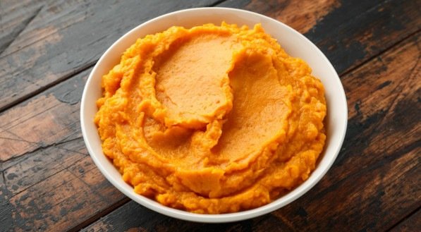 Imagem ilustrativa do purê de batata doce!