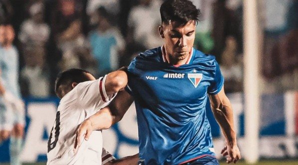 Lance do jogo entre Fortaleza x Moto Club pela Copa do Nordeste