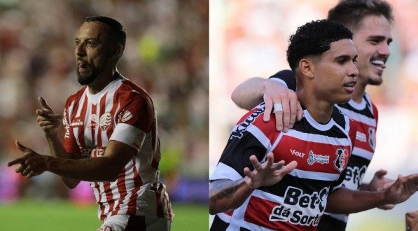 Paulo Sérgio (E) e Thiaguinho (D) protagonizam Clássico das Emoções entre Náutico e Santa Cruz pelo Campeonato Pernambucano