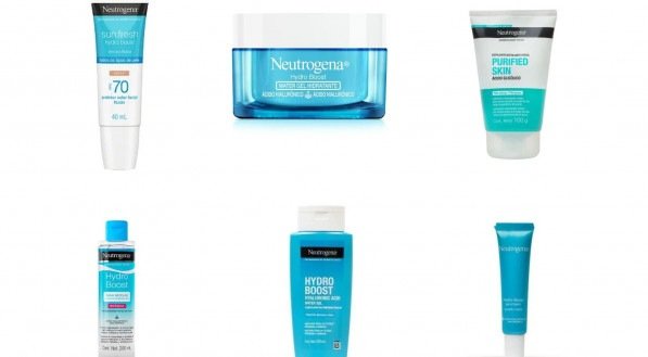 Imagem ilustrativa dos produtos de Neutrogena.