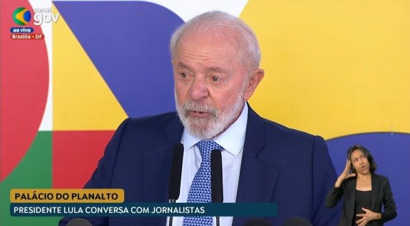 Lula concede entrevista coletiva no Palácio do Planalto
