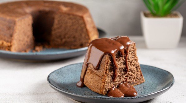 Imagem ilustrativa de um delicioso bolo de chocolate!