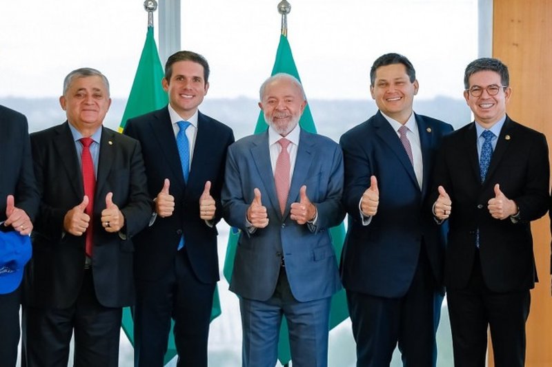 Presidente do Senado Federal, Senador Davi Alcolumbre, e Presidente da Câmara dos Deputados, Deputado Hugo MottaB