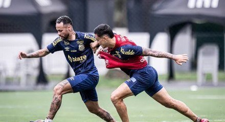 Primeiro treino de Neymar no Santos