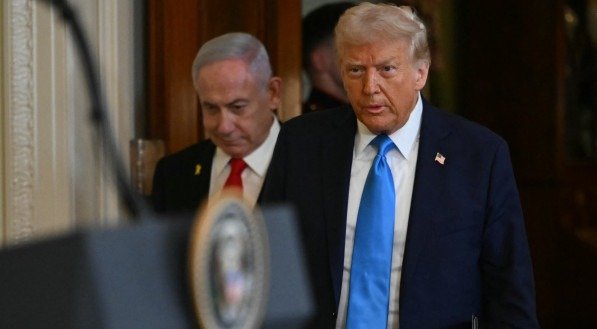 Trump e Netanyahu em encontro na Casa Branca