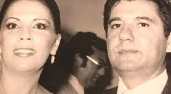 Geralda Farias, com o marido, Antônio Farias