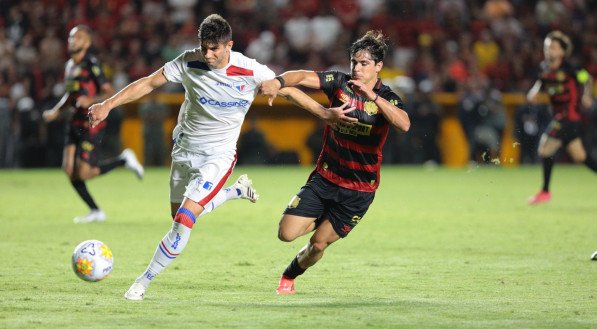 Lance do último jogo do Sport na temporada - a derrota para o Fortaleza pela Copa do Nordeste