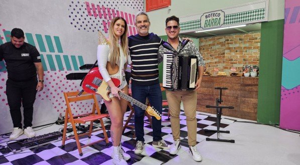 Bia Villa-Chan e Diego Cabral foram os convidados do Boteco do Barra da semana