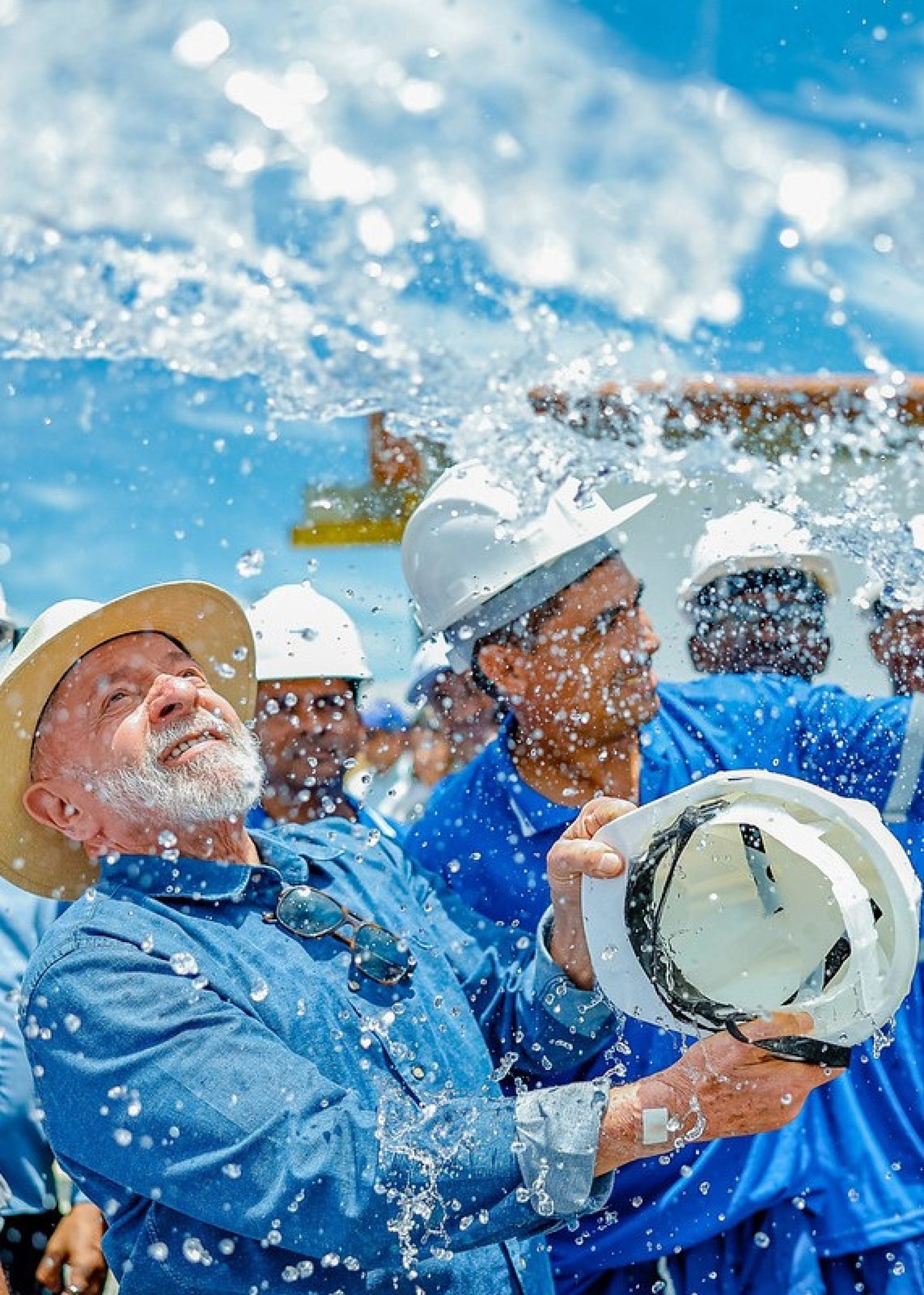 Presidente da República, Luiz Inácio Lula da Silva, em visita à Estação de Tratamento de Água de Paramirim. Paramirim - BA. Ricardo Stucker