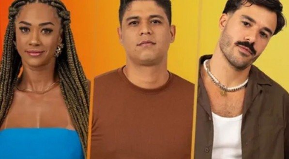 Paredão do BBB 25, entre Aline, Guilherme e Mateus