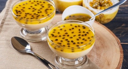 Imagem ilustrativa da mousse de maracujá!