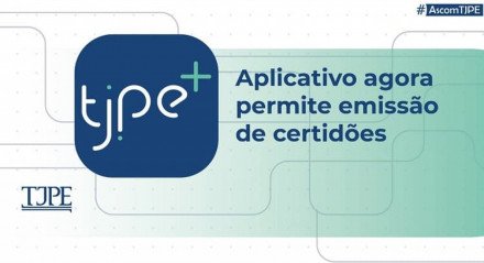 Imagem do logo do novo aplicativo do TJPE