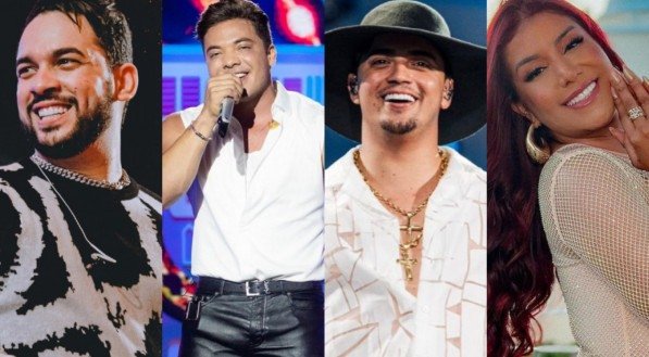 Os shows ficarão por conta de Wesley Safadão, Priscila Senna, Natazinho Lima, Henry Freitas e Sheldon