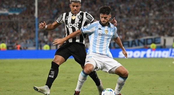 No jogo de ida da Recopa Sul-americana, o Racing venceu o Botafogo por 2 x 0