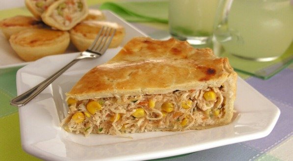 Torta de frango com milho-verde (Imagem: Stela Handa | Shutterstock)