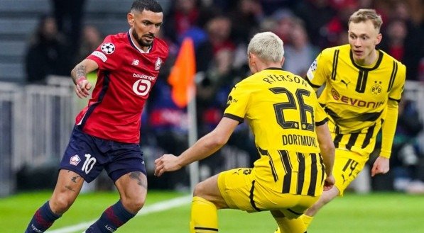 Borussia Dortmund vira sobre o Lille e vai às quartas de final da Champions