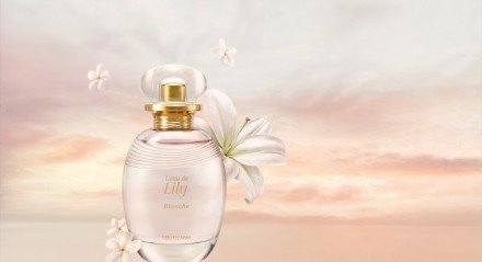 Imagem de divulgação do lançamento do Boticário L’eau de Lily Blanche