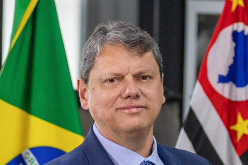 O governador de São Paulo, Tarcísio de Freitas