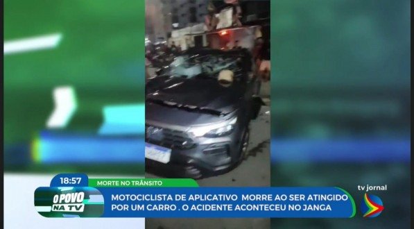 Imagem de carro após acidente no Janga