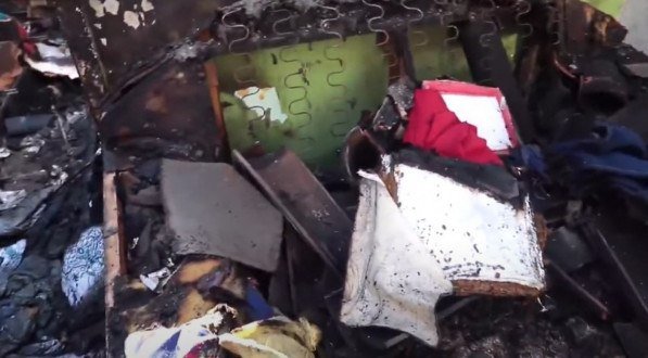 Incêndio destrói casa no Córrego do Euclides