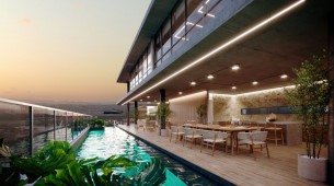 Entre as inúmeras comodidades, o destaque ficará por conta do rooftop com visão panorâmica de 360º da cidade