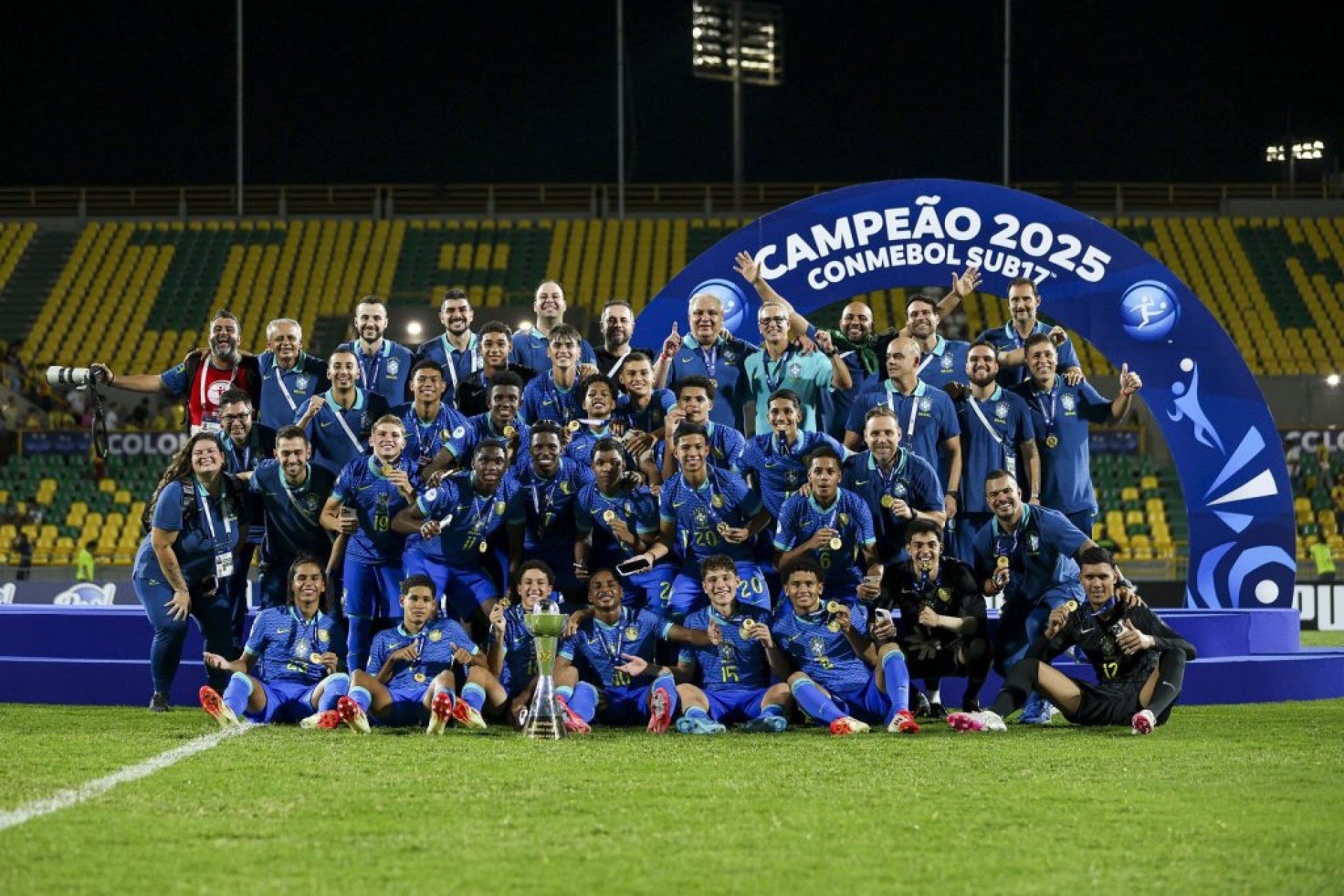 Seleção brasileira conquistou o torneio invicta. Na final, após empate por 1 a 1 no tempo normal, venceu a Colômbia por 4 a 1 nos pênaltis.