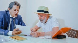 Ministro da Fazenda, Fernando Haddad, e Lula