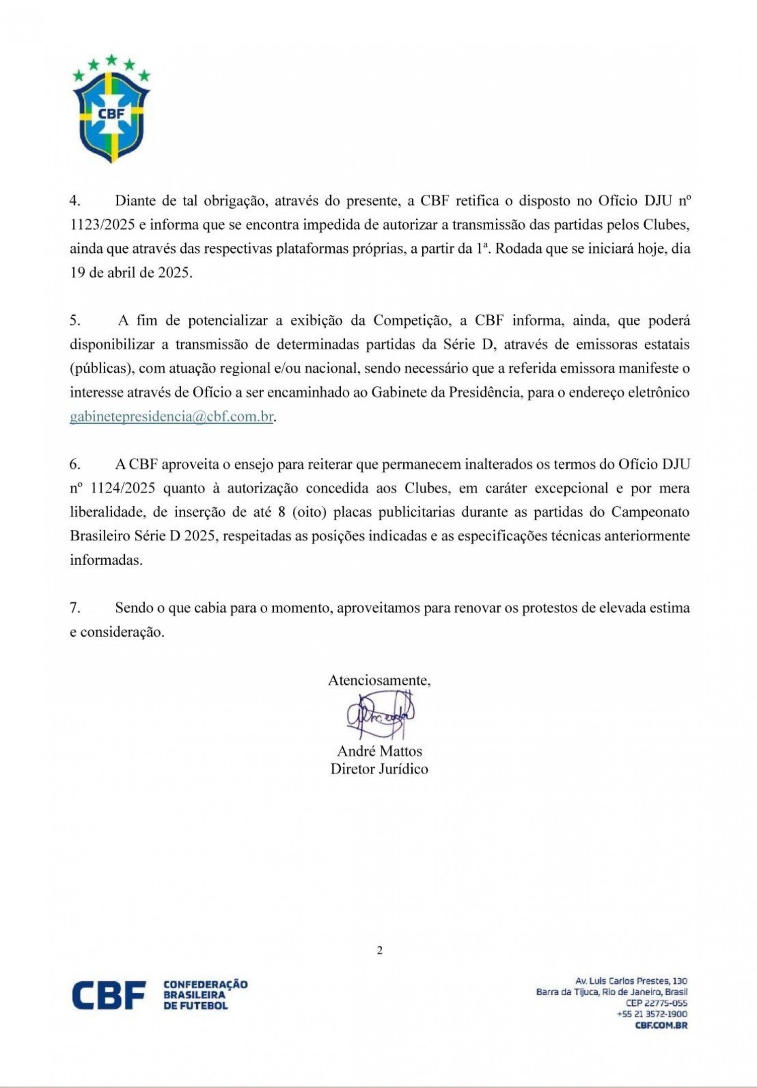 Reprodução/CBF