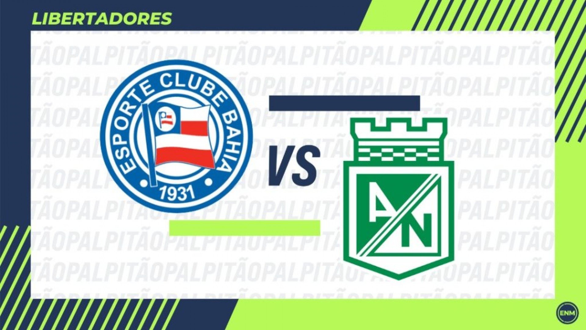 O Bahia recebe o Atlético Nacional-COL nesta quinta-feira (24), na Fonte Nova, em duelo que vale a liderança do Grupo F da Libertadores.