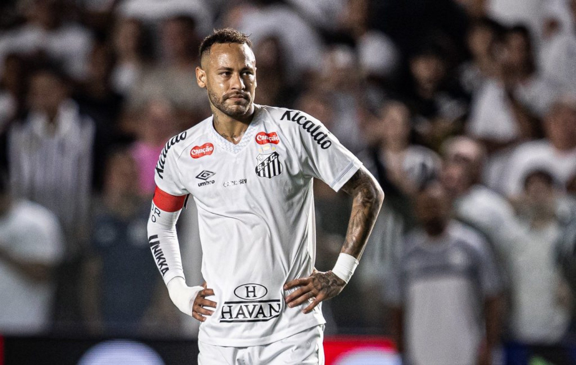 Escalação que Neymar publicou em suas redes sociais na última quarta-feira, e apagou pouco tempo depois, foi utilizada nos treinos do Santos.