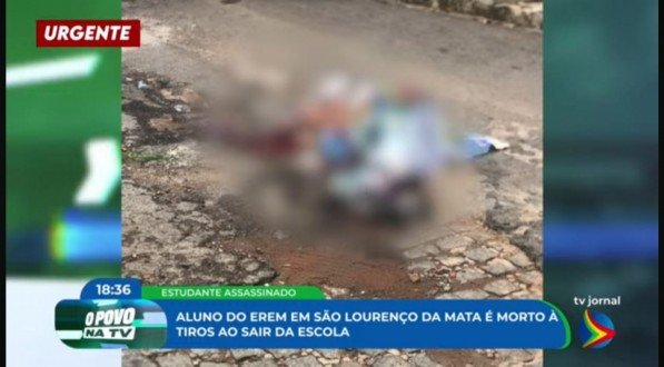 Imagem de vítima de execução em São Lourenço da Mata