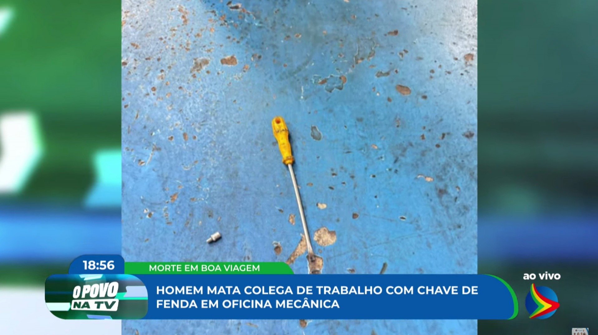 Homem mata colega de trabalho com chave de fenda em oficina mecânica em Boa Viagem
