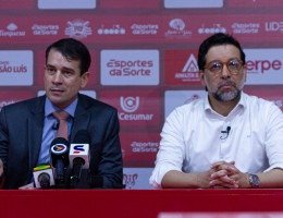 Advogado Roberto Pimentel e presidente do Náutico Bruno Becker