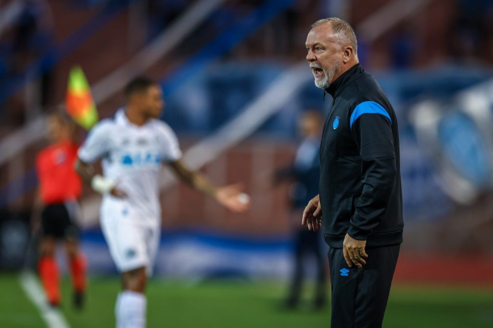 Técnico gremista concedeu entrevista coletiva após o duelo pelo Brasileirão