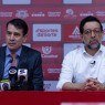 Advogado Roberto Pimentel e presidente do Náutico Bruno Becker