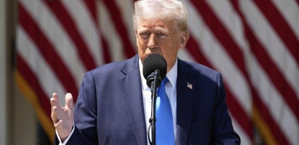 Donald Trump durante discurso nesta quinta-feira (1º)