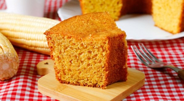 Imagem ilustrativa do bolo de milho!