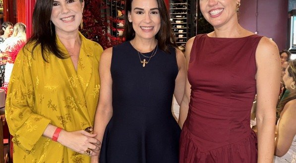 Nathalia Paes Barreto, Isabel Maciel e Brenda Paes Barreto, em evento no Spettus Premium
